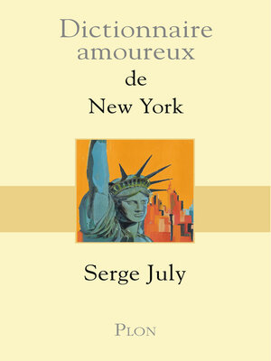 cover image of Dictionnaire amoureux de New York